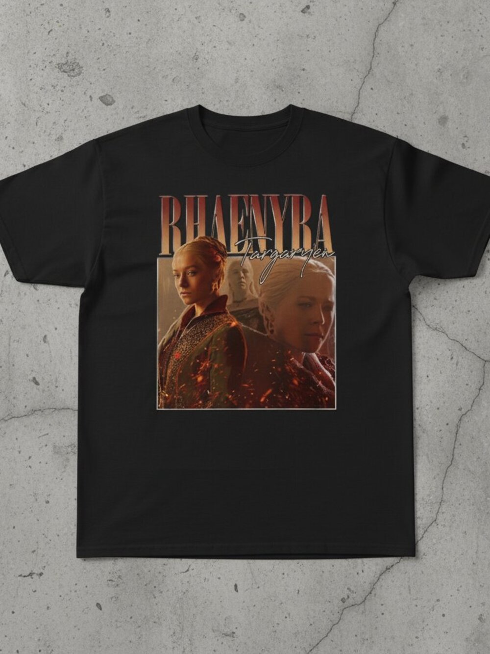 Vintage House of the Dragon Rhaenyra Targaryen Graphic T-Shirt – Retro Fantasy